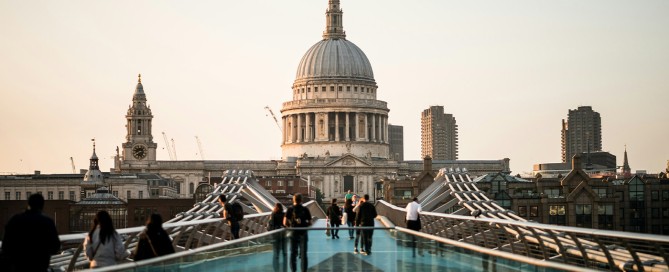 The Millennium Bridge in London