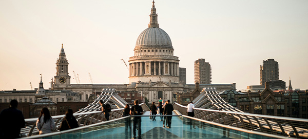 The Millennium Bridge in London