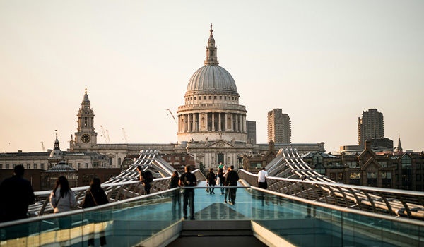 The Millennium Bridge in London