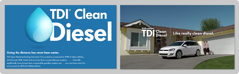 Volkswagen TDI ‘Clean Diesel’ promotional ads